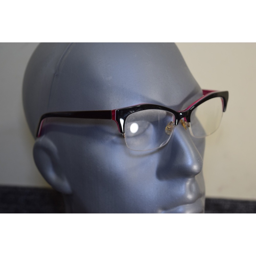 Kate Spade LYSSA Eyeglasses 0W52 Black Pink 51 17 135 Vintage Cat Eye Look